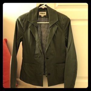 Olive green casual blazer